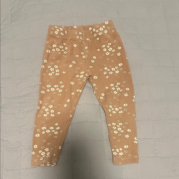 Rylee + Cru Other - Rylee + Cru Girls' Floral Print Tan Leggings (6-12 months) | Rylee and cru